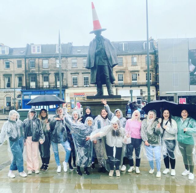 Sherlock is back! He was baptised today with the heavy showers and a brand new hat. Kudos to our teams for finishing and keeping up the smiles